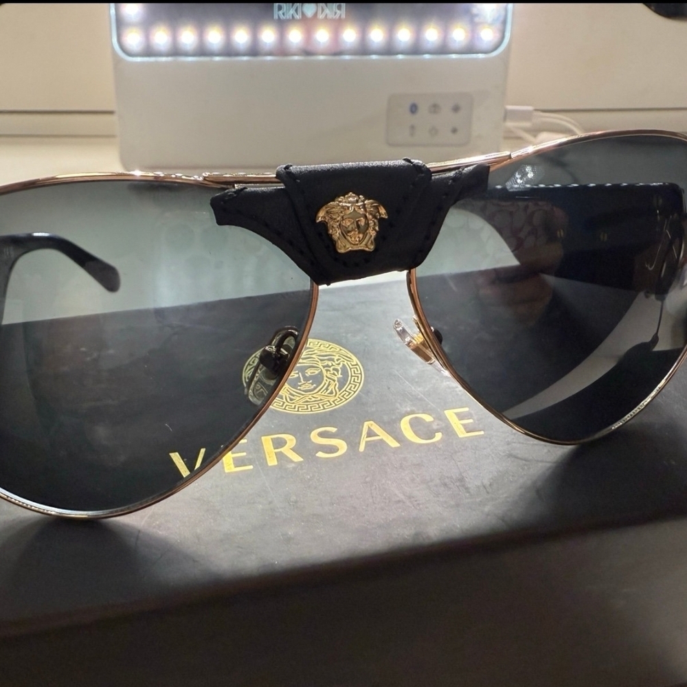 NOT FOR SALEersace Black Sunglasses for Men Mod.2150Q New - Picture 3 of 7